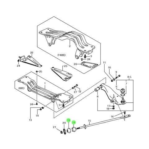 Tension Rod Bush - Suzuki Carry DC51T/DD51T